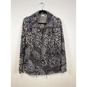Zenergy by Chico's Women's Paisley Print Jacket Size 2